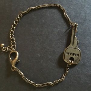 Antiques gold key bracelet